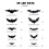 Adesivos de morcego de Halloween em PVC com efeito flash e luz noturna LED 3D. 1