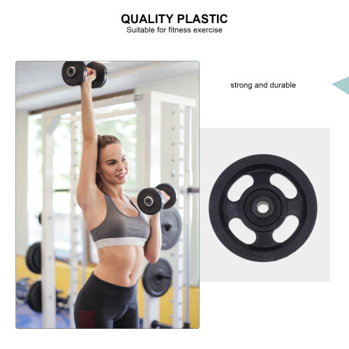 Fitness Wheel Pulley Replacement with Iron Core 2 pcs 2