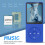 A02MP3-afspiller 8GB 70H afspilning mørkeblå 3