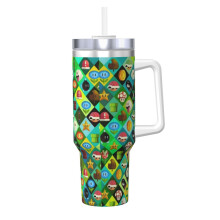 Mario Tumbler Rustfritt Stål 113 cl med Hank og Sugerør