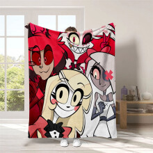 Hazbin Hotel Hell Inn filt vändbar 76x102 cm