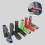 Bike Handlebar Grips Mountain Red Child 2 Pack 6