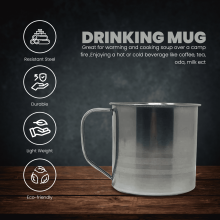 Kaffemugg i rostfritt stål 473 ml 6-pack