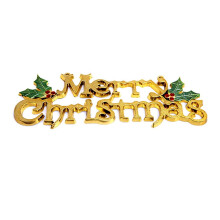 Christmas Sign 3D Gold Letters Hanging Decor 1pc