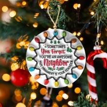 Set di decorazioni rotonde per albero di Natale Fankiway