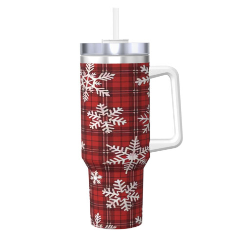 Juletern Rustfrit Stål Tumbler 40oz med Hank
