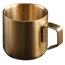 Espressokopp metall liten 2-pack för resor och camping