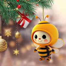 Decorazione natalizia in acrilico da appendere all'albero (2024)