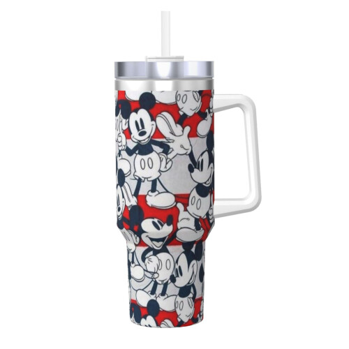 Mickey Mouse-krus i rustfrit stål, 113 ml med hank