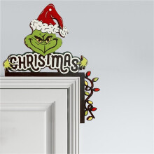 Set di decorazioni natalizie per la porta, angolo e cornice