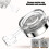 MERILER clear no-drill wall caddy with glacier pattern, 1 4