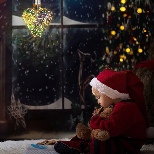 Kerst LED-strooilamp warm wit 3D-vuurwerk 2