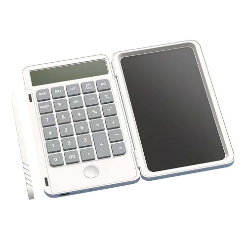 Calcolatrice scientifica ricaricabile con display LCD pieghevole