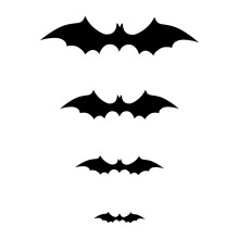 Donemore3D-flaggermus Halloween-klistremerker til vegg, vindu, dør