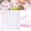 Torchons en microfibre et coton roses, lot de 12 2