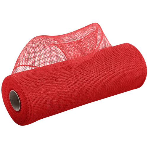 Rode polyester mesh lint rol van 25 cm x 9 meter