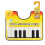 Donemore Potty Piano Sound Rug Kunstnerisk Keyboardmåtte til 2