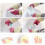 Torchons en microfibre et coton roses, lot de 12 4