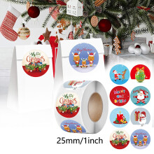 Greamáin Nollag Santa Claus Aghaidheanna Sona 1 Rolla 500 Píosa