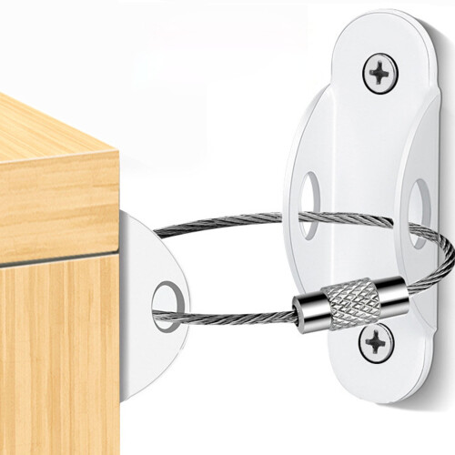 Donemore Möbel-Kippsicherungsset, Metall, verstellbar, 1 Set
