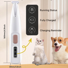 Donemore Hundehaarschneidemaschine, extrem leise mit Licht1