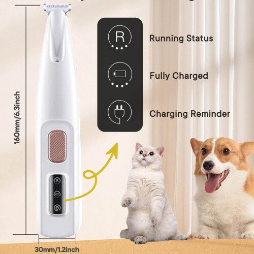 Donemore Hundehaarschneidemaschine, extrem leise mit Licht1