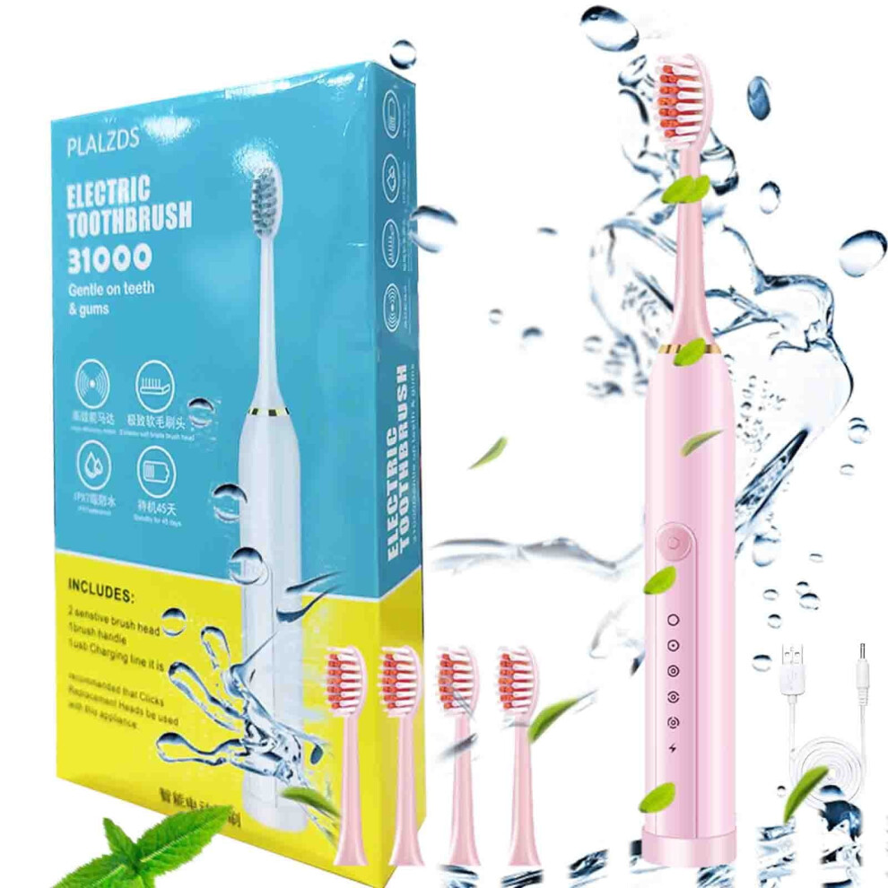 YANHAIGONG Electric Toothbrush 4 Brush Heads 6 Modes 20
