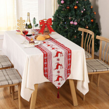 Weihnachtstischläufer mit Rentiermotiv, 13 x 71 Zoll