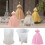 Bærbar DIY aromaterapilys gipsform prinsessekjole 1