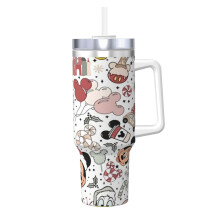 Mickey Mouse 40 oz Stainless Steel Tumbler with Handle and