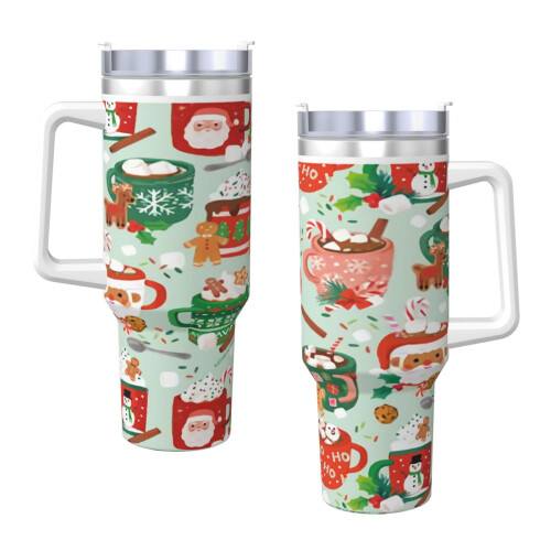 120 cl rostfritt stålmugg med handtag och sugrör 2