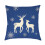 Kerst sneeuwpop kussensloop vierkant 18x18 inch 2