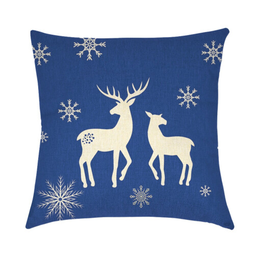 Kerst sneeuwpop kussensloop vierkant 18x18 inch 1
