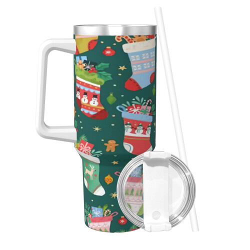 Personlig julestrømpe-glass 40oz rustfritt stål 1
