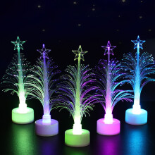 LED mini karácsonyfa, 7 színváltós, 4,7 hüvelykes
