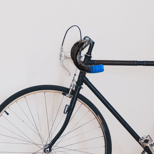 Ταινία περιτύλιξης τιμονιού ποδηλάτου, μαύρες λαβές, αντιολισθητικά άκρα 1