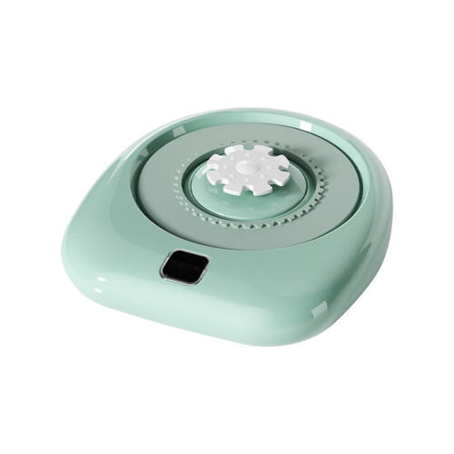 Tasse à café USB verte avec agitateur et soucoupe (1 pièce) 1