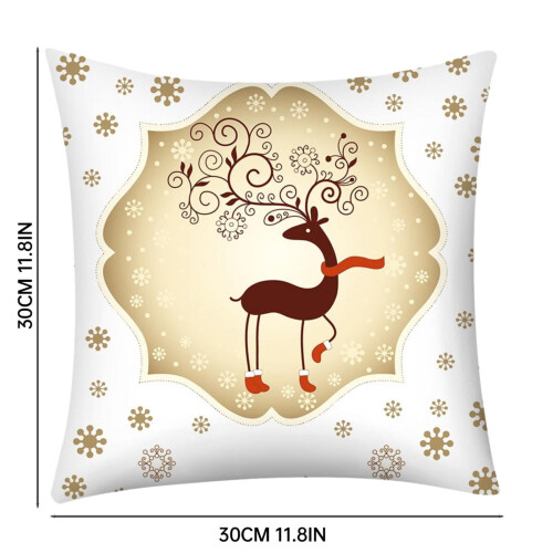 Housse de coussin décorative en forme de cœur 30 x 30 cm 2