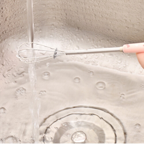 Manual Egg Beater Stainless Steel Whisk Kitchen Tool 2