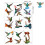 Αυτοκόλλητα παραθύρων Hummingbird ηλεκτροστατικά 19 τεμάχια 6