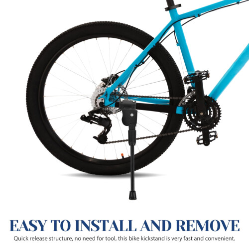 Soporte lateral ajustable plegable para bicicleta 2