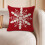 Housse de coussin flocon de neige de Noël pour canapé-lit 6