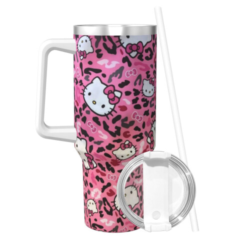 Personalisierter Hello Kitty 40oz Edelstahlbecher mit 1