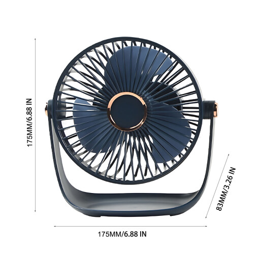Ανεμιστήρας Fankiway Mini για Επιφάνεια Εργασίας Αθόρυβος Υψηλός Άνεμος 1 Μονάδα 2