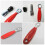 Red Carbon Steel Tool Box for Crankset Removal, 2Sets 3