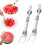 Fourchette à pastèque en acier inoxydable, 6 pièces 4