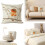 Housse de coussin décorative d'extérieur pour terrasse, motif oiseaux 2