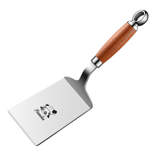 Grillspade i rustfritt stål med trehåndtak1 1