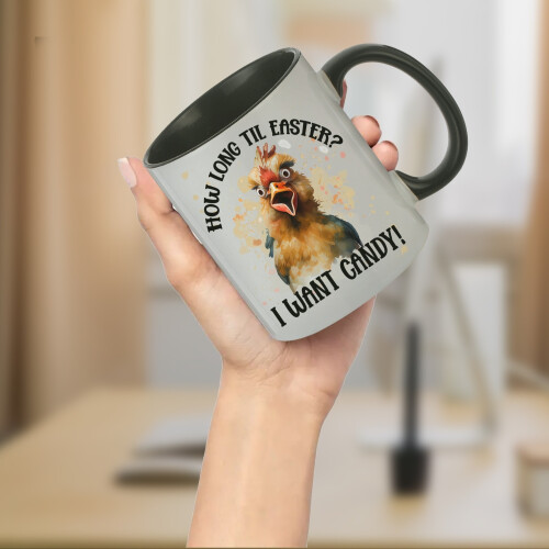 Csirkemintás kerámia bögre330ml1db 1