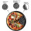 Giyblacko pizzapanne i stål, nonstick, perforert, rund, 12 tommer 7